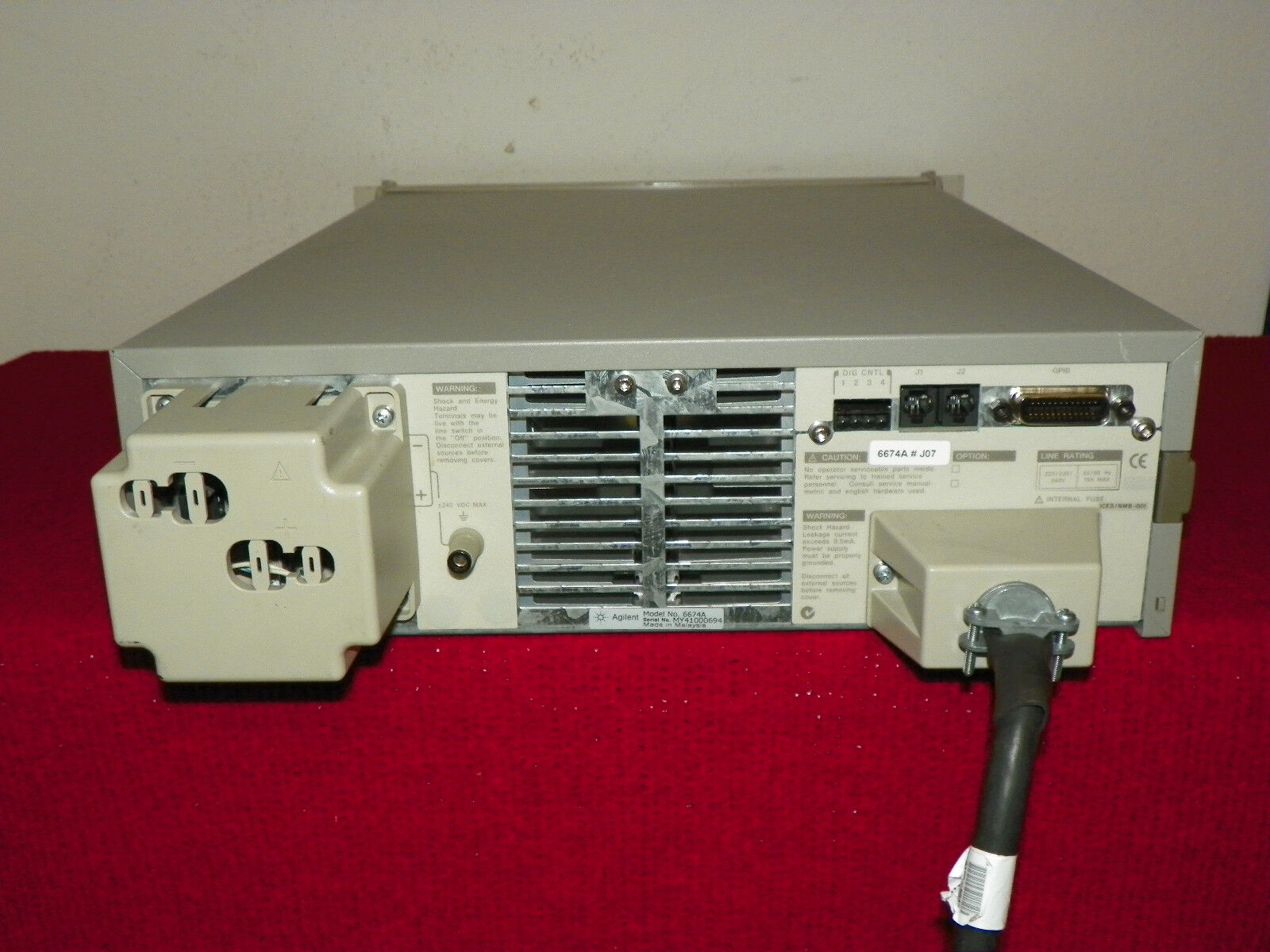 HP Agilent 6674A DC Power Supply, Opt J07 50V, 42A, 2000 Watts (4 in stock) HP Agilent 6674A DC Power Supply, Opt J07 50V, 42A, 2000 Watts (4 in stock)